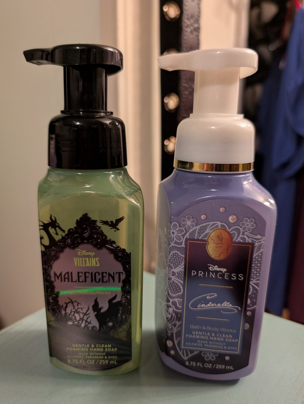 New Disney Villains Maleficent Gentle Foaming Hand Soap -& Cinderella